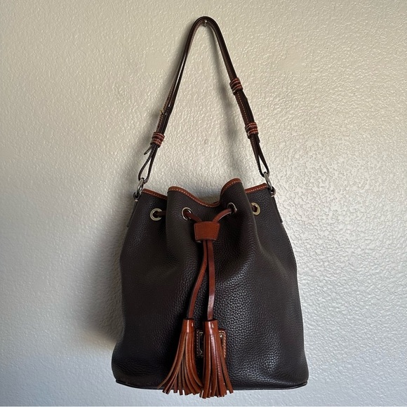 Dooney & Bourke Pebble Grain Aimee Drawstring Bucket Shoulder Bag (Retail $398) - Picture 15 of 15